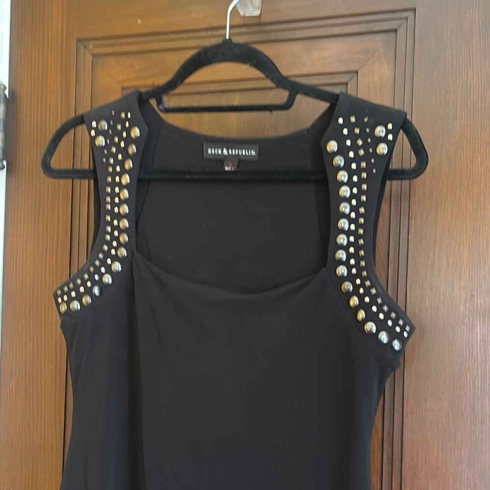 Rock & Republic Black Studded Women's Dress